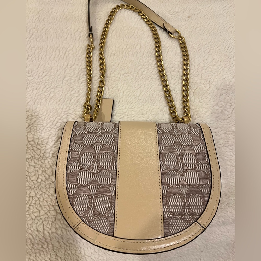 Coach Alie Saddle Bag Stone Ivory - Picture 3 of 7